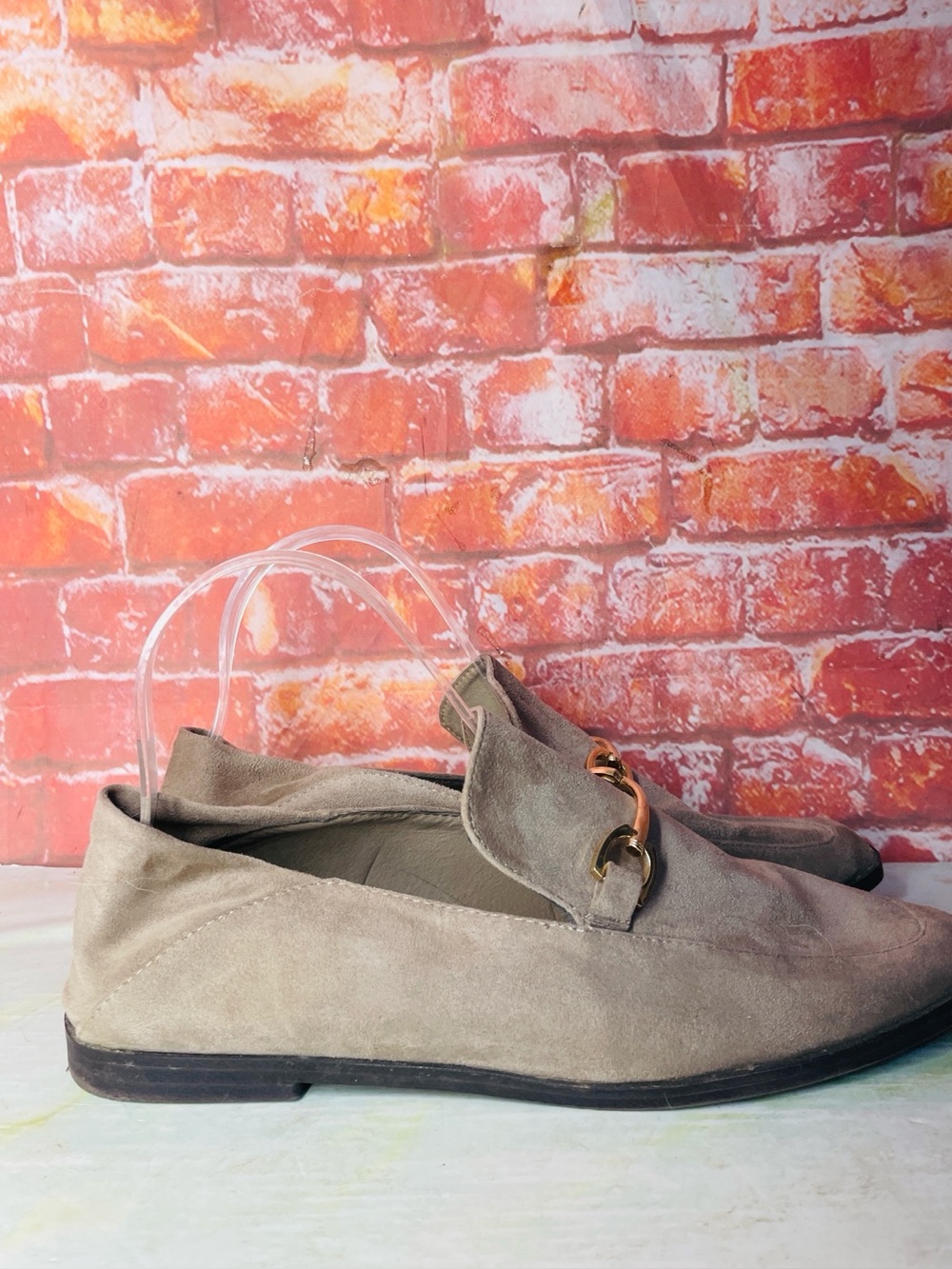 Vintage Havana Slip on Taupe Horsebit Convertible Loafer Mules - Picture 2 of 11